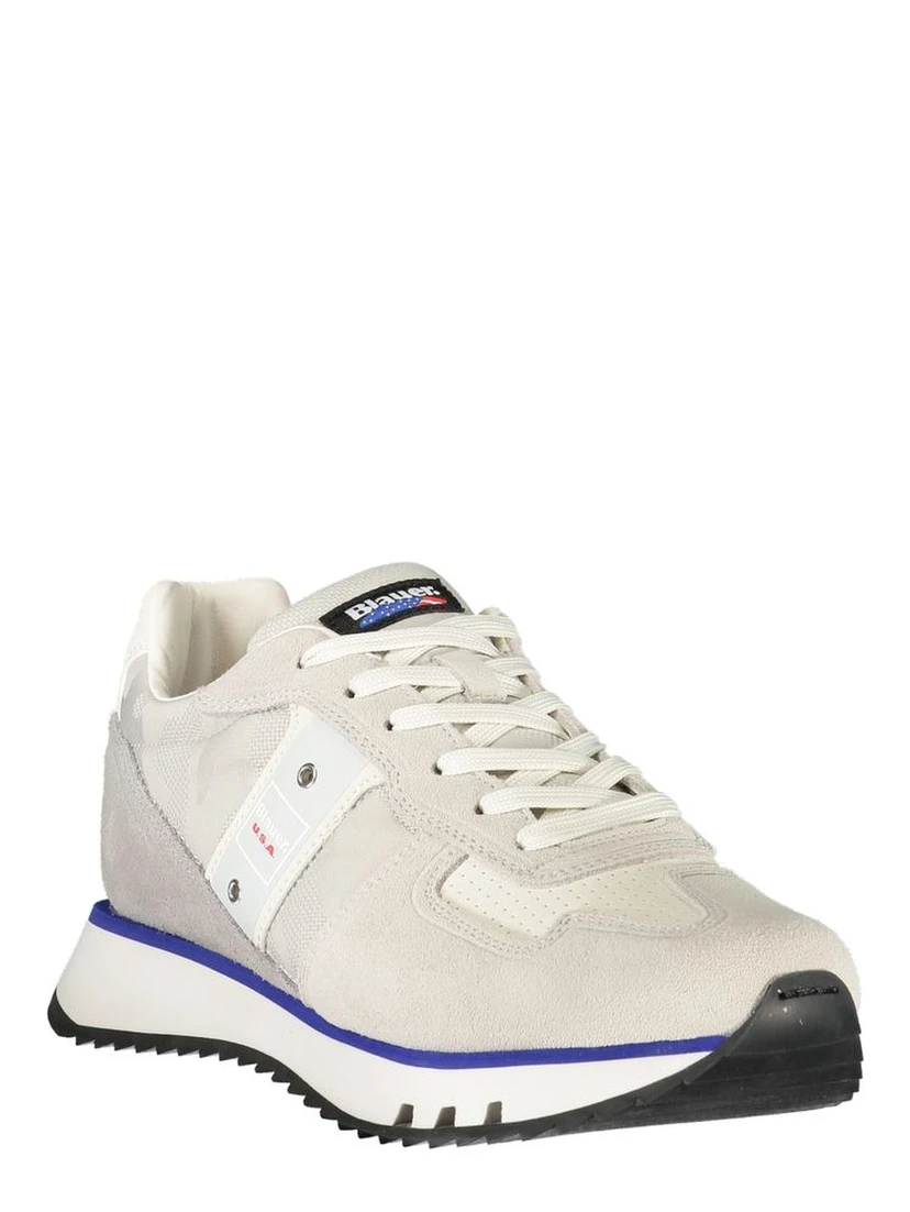Gray Leather Men Sneaker