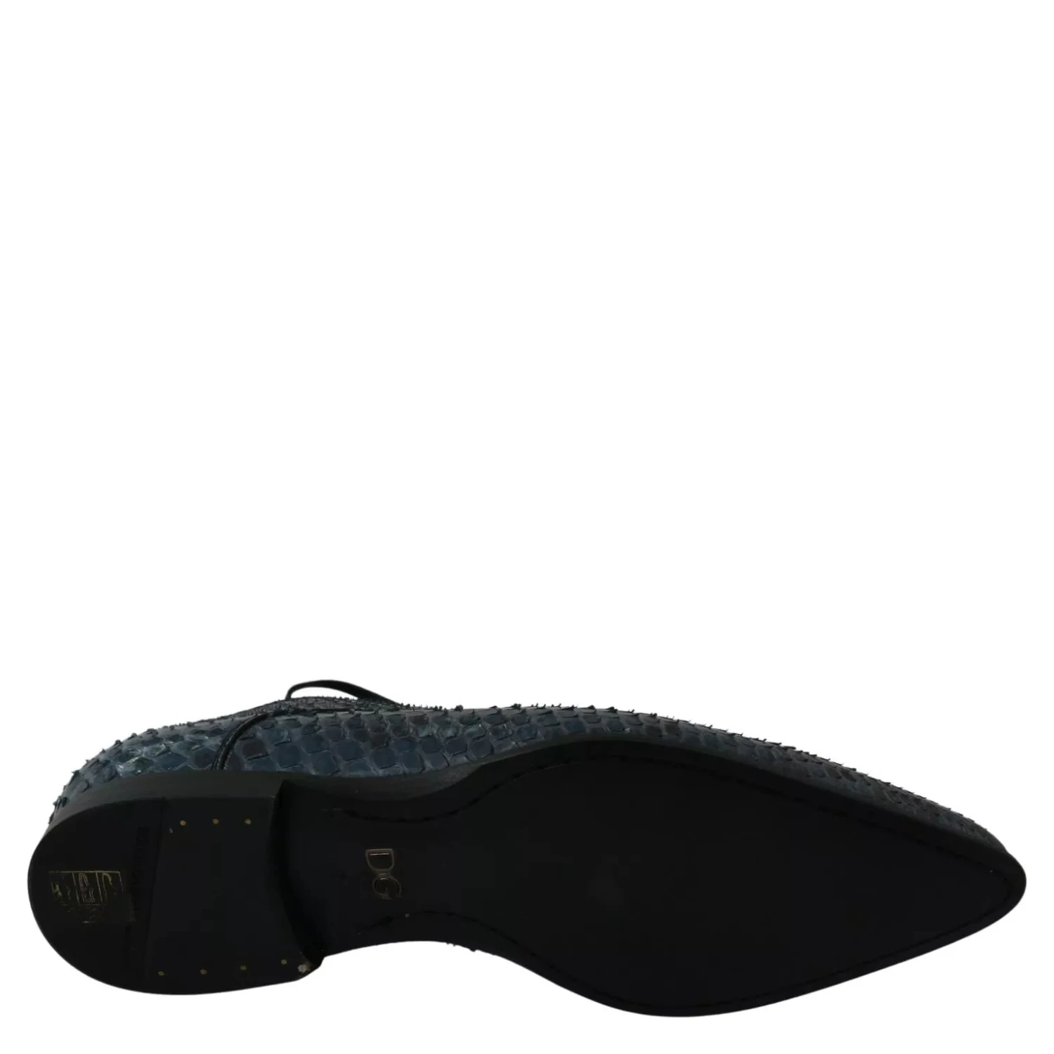 Blue Python Leather Snakeskin Shoes