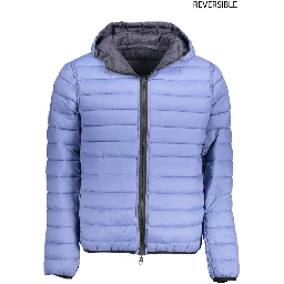 Blue Nylon Jackets & Coat