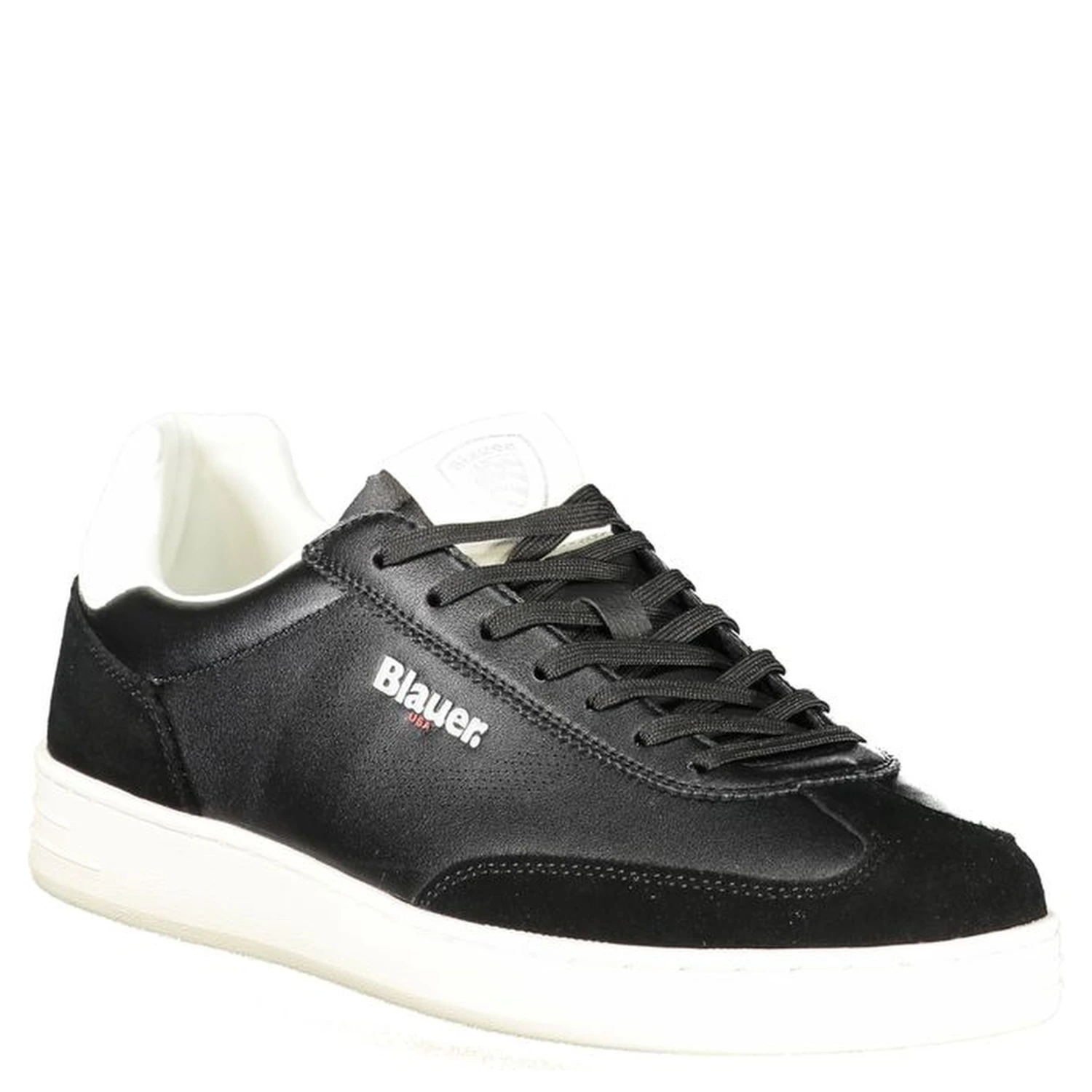 Black Leather Men Sneaker