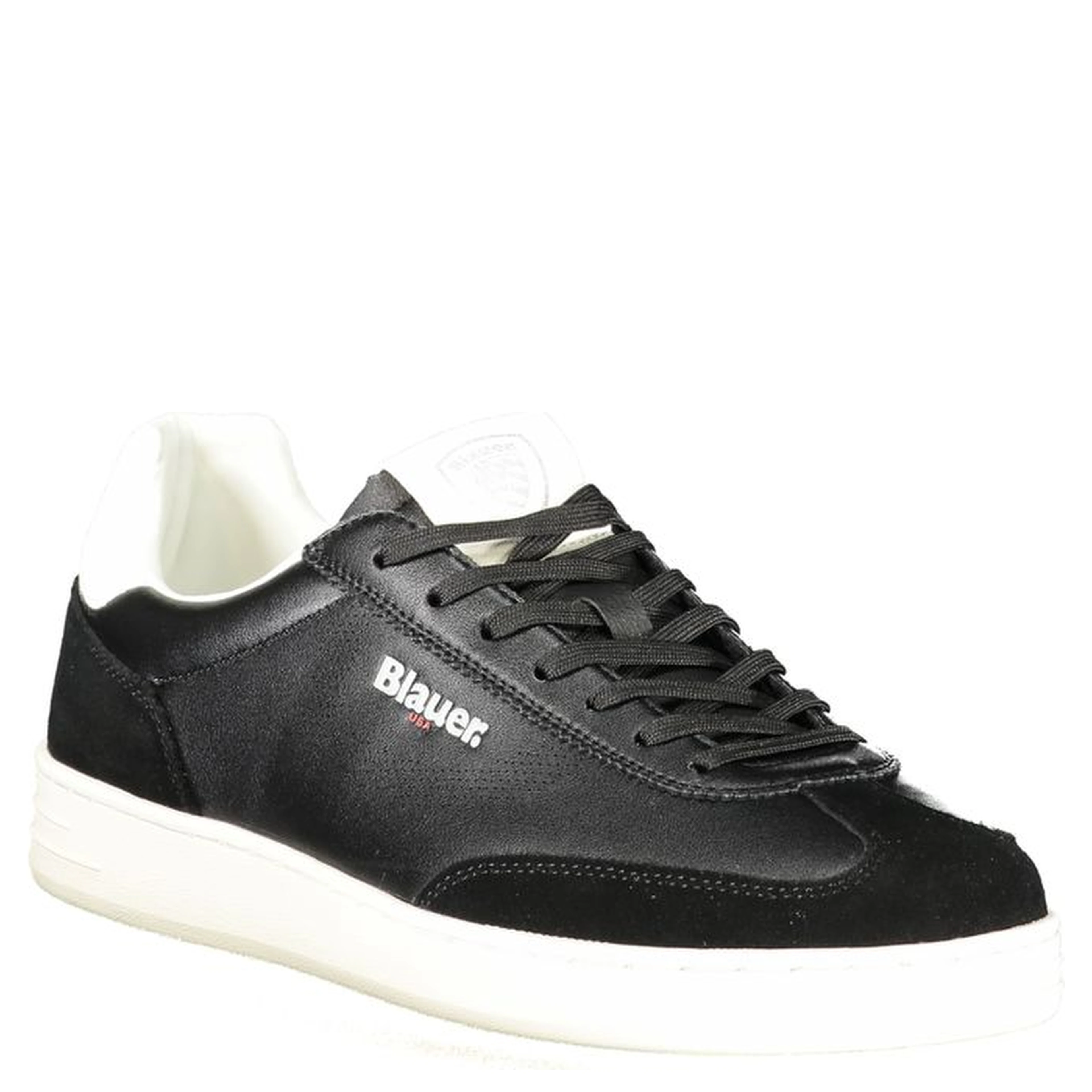 Black Leather Men Sneaker