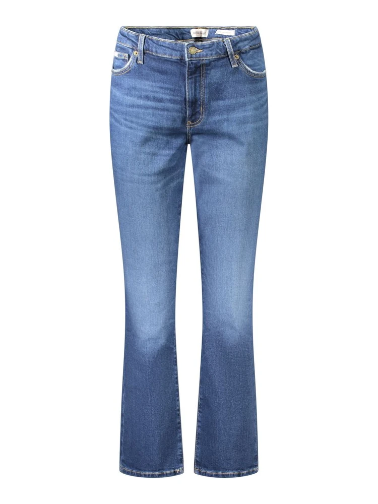 Blue Cotton Women's Straight Jean