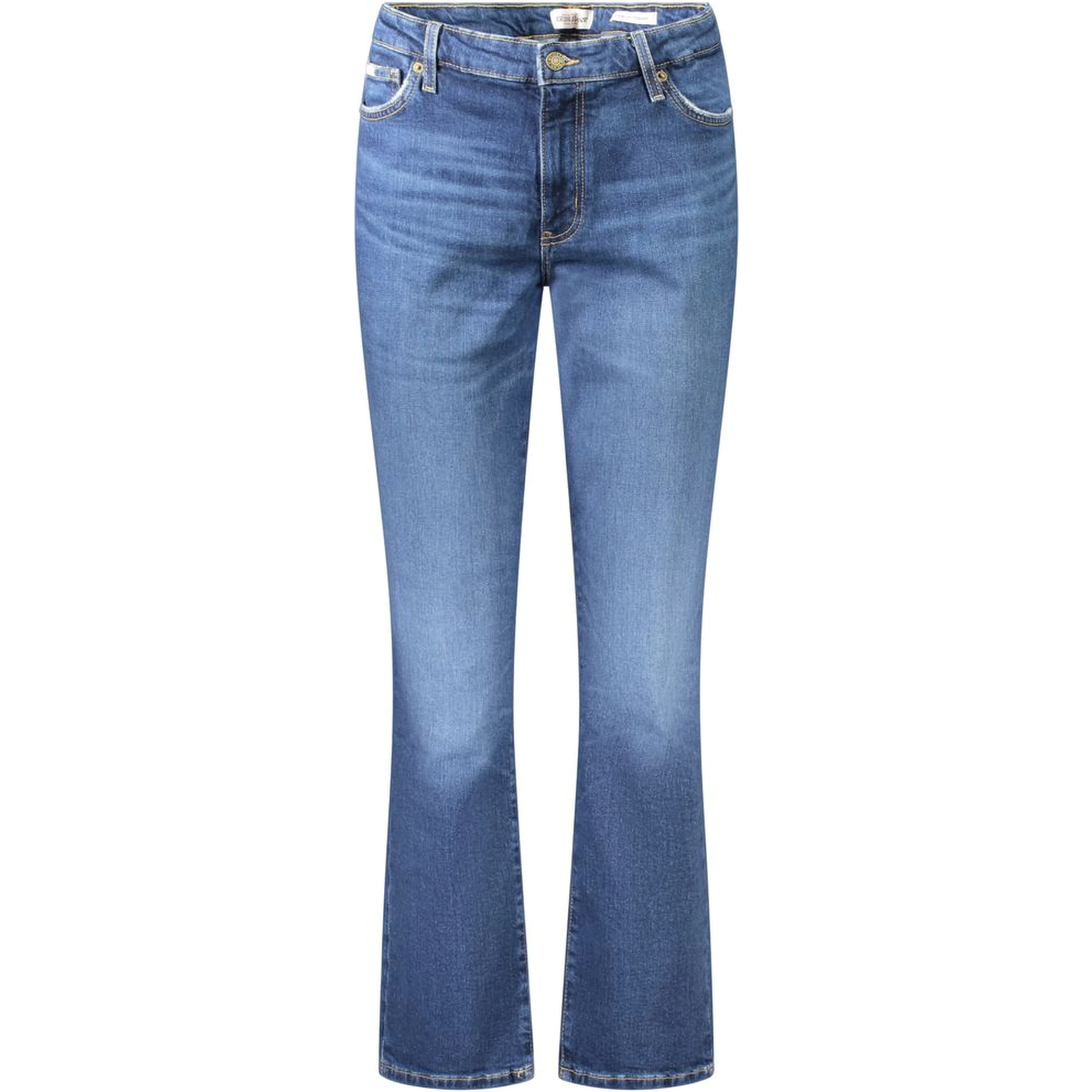 Blue Cotton Women's Straight Jean