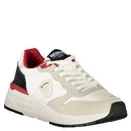 White Polyester Men Sneaker