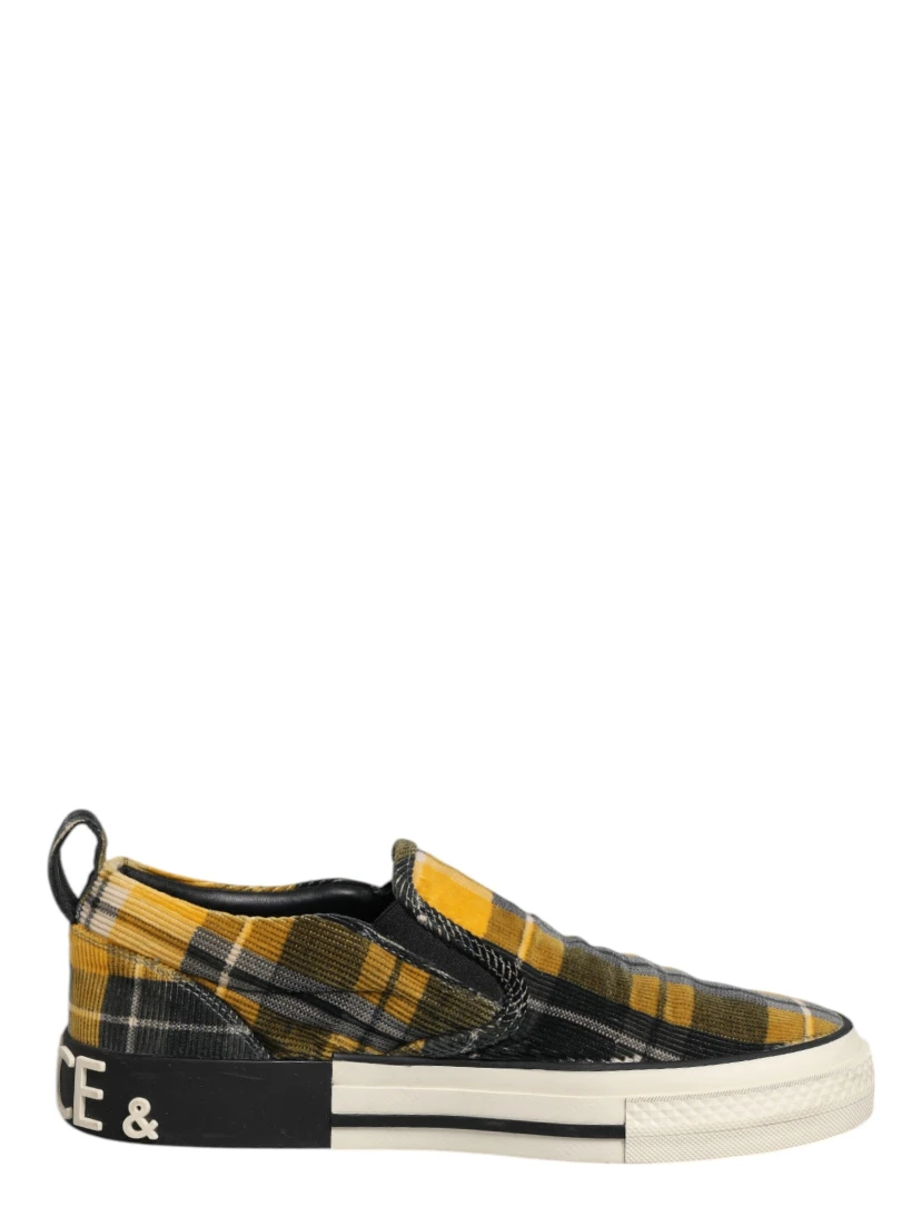Multicolor Portofino Tartan Check Sneakers Shoes