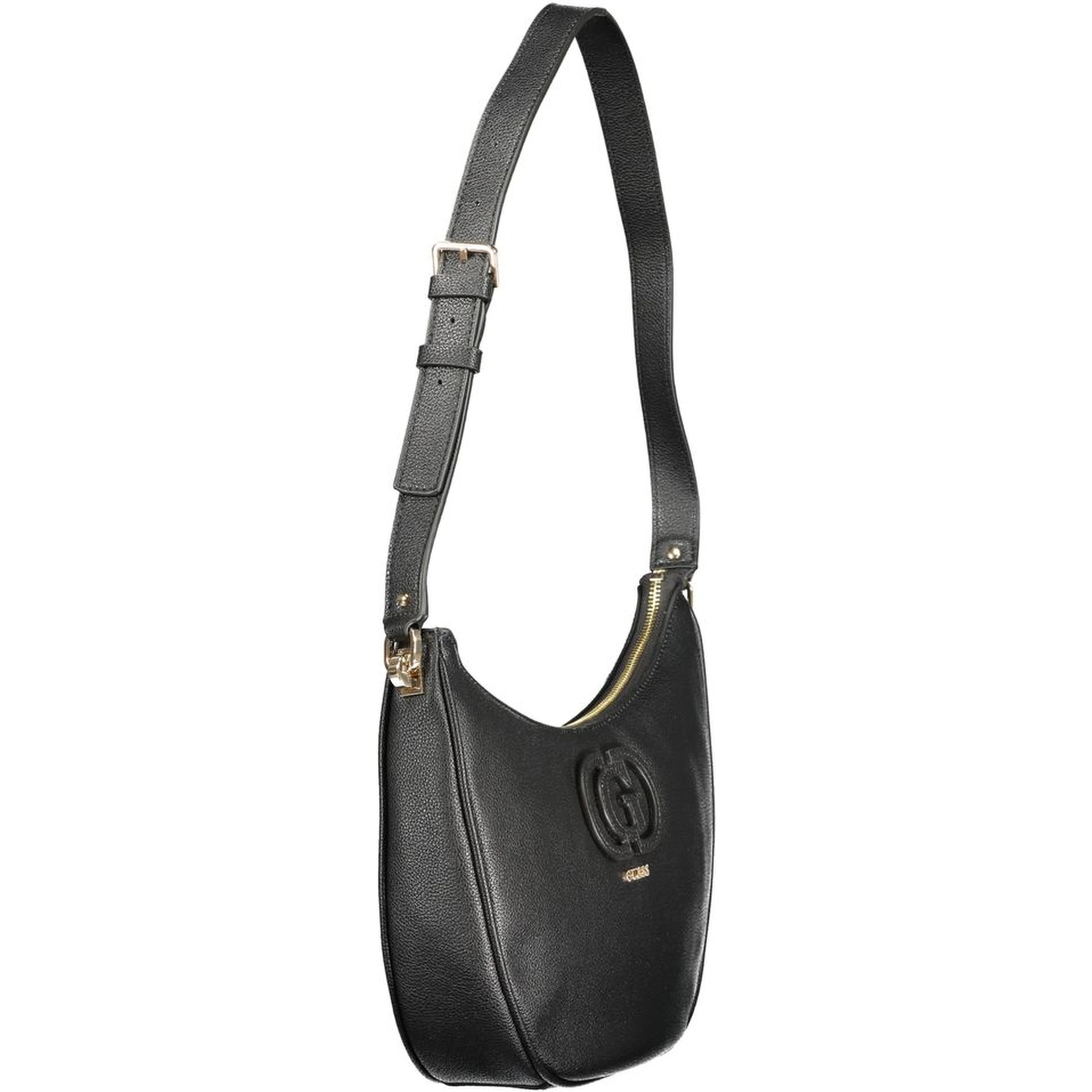 Black Polyethylene Women Handbag