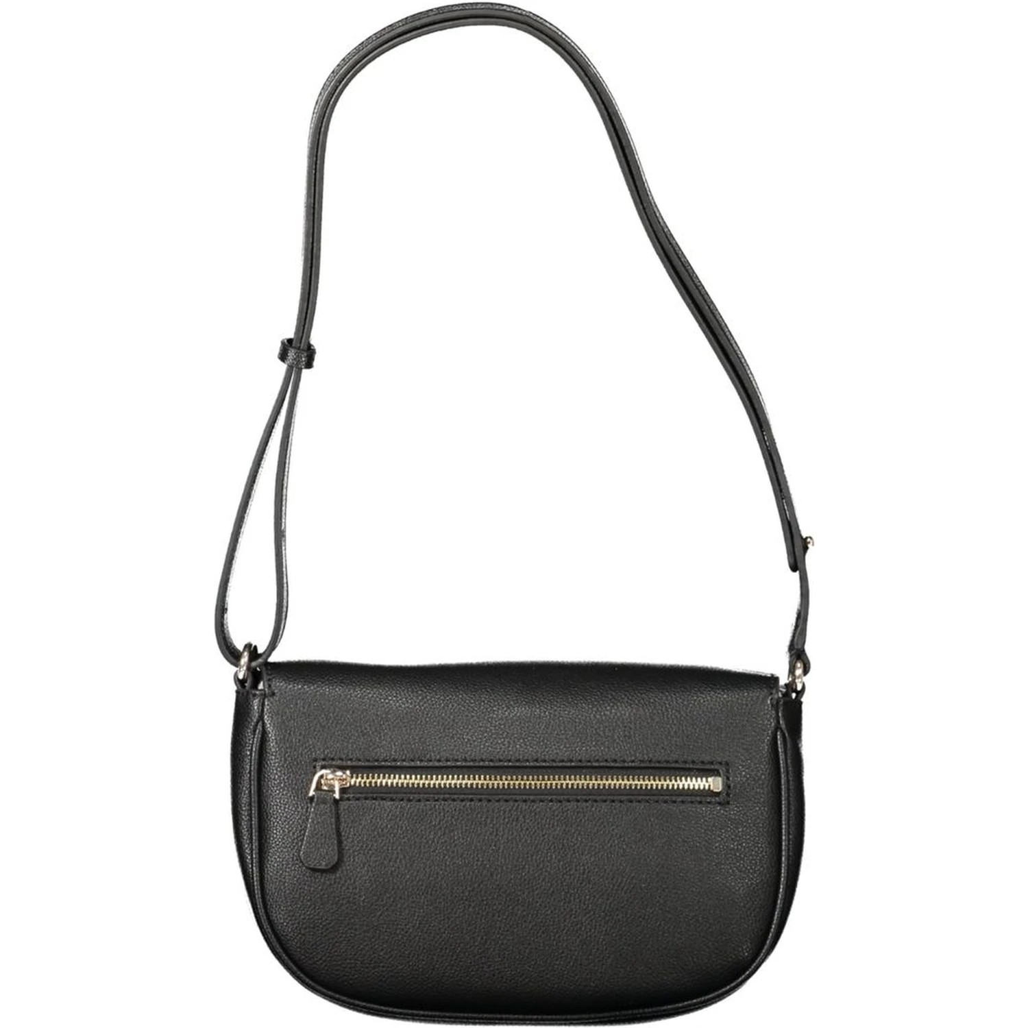 Black Polyethylene Women Handbag