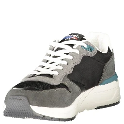 Black Leather Men Sneaker