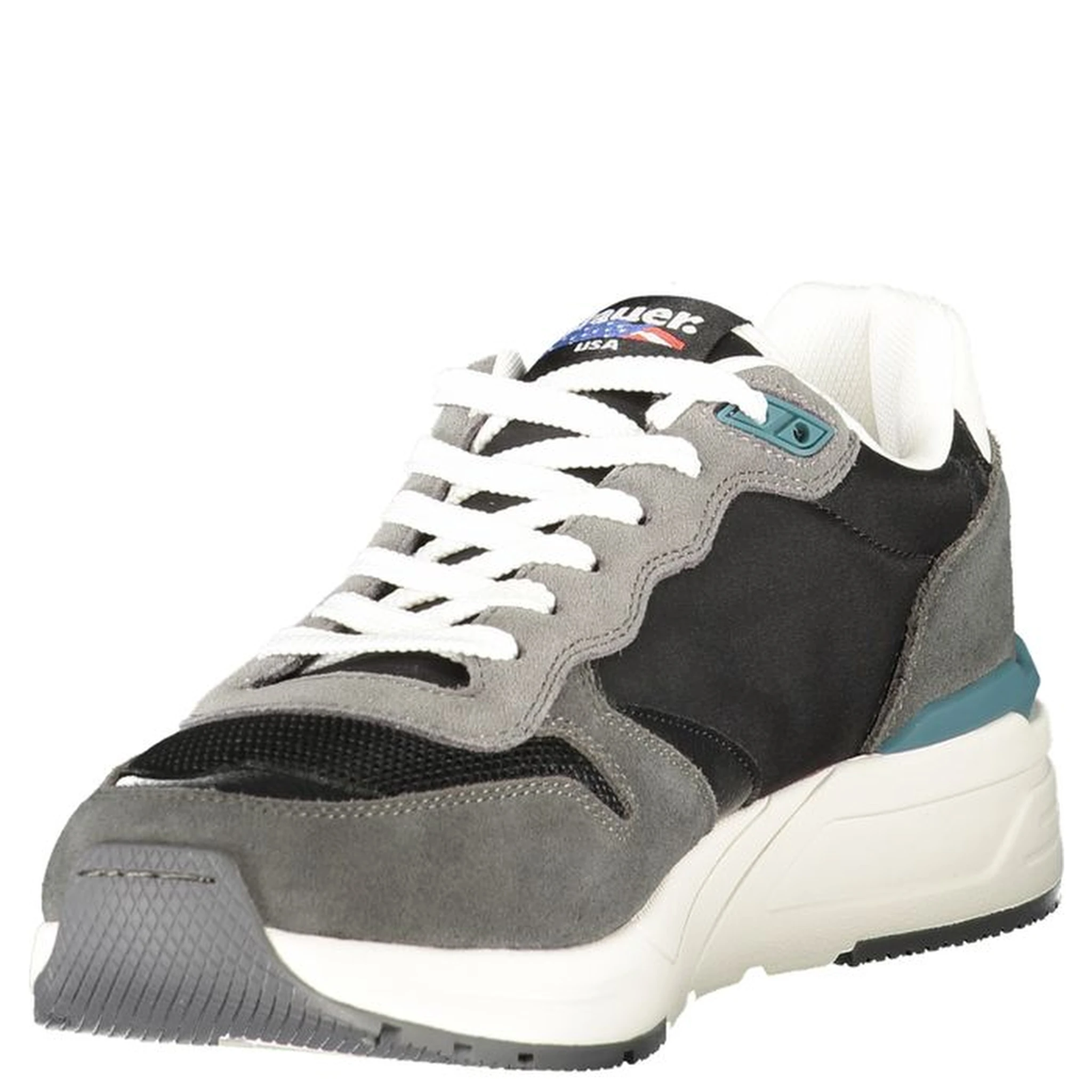 Black Leather Men Sneaker