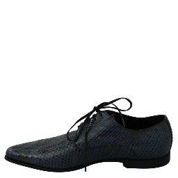 Blue Python Leather Snakeskin Shoes