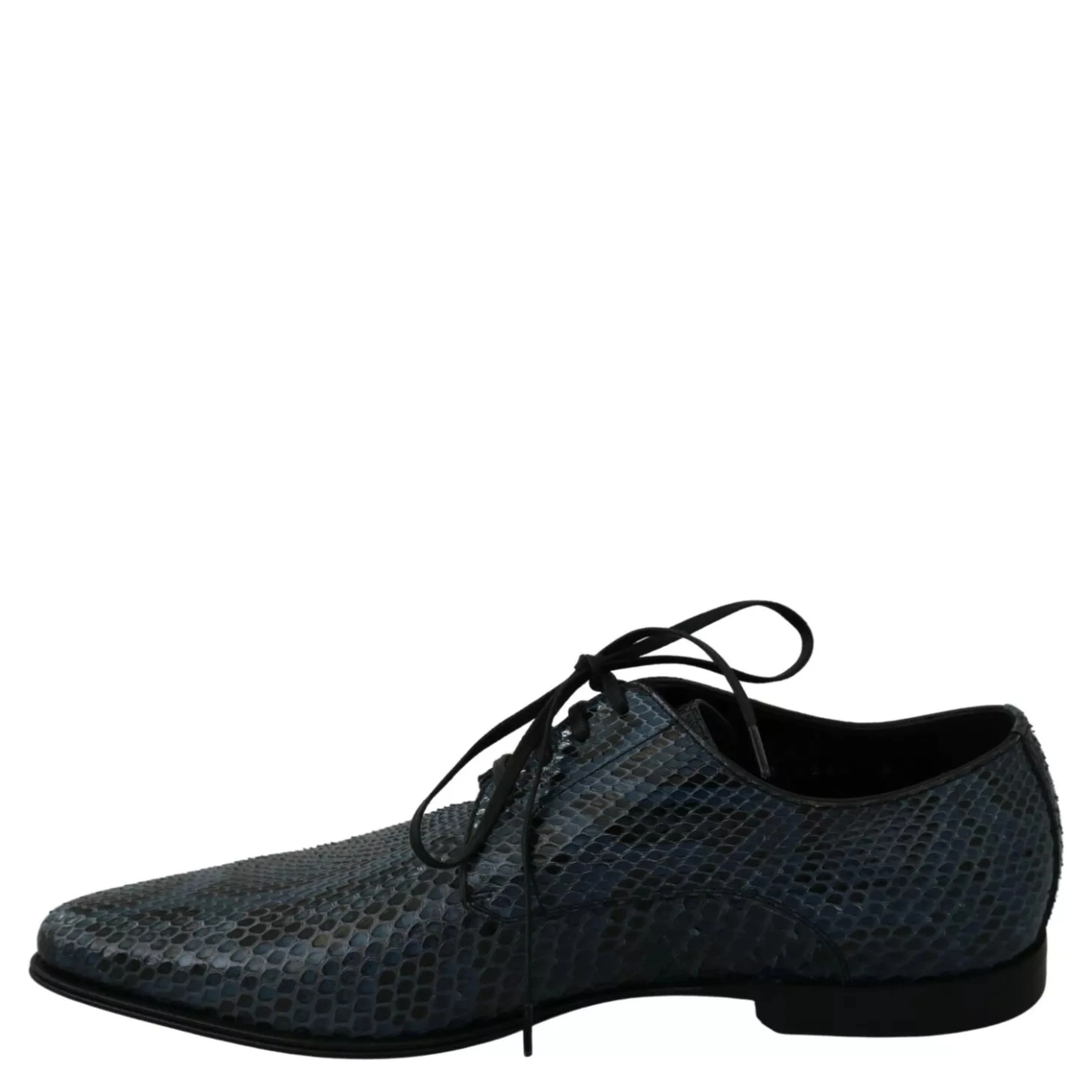 Blue Python Leather Snakeskin Shoes