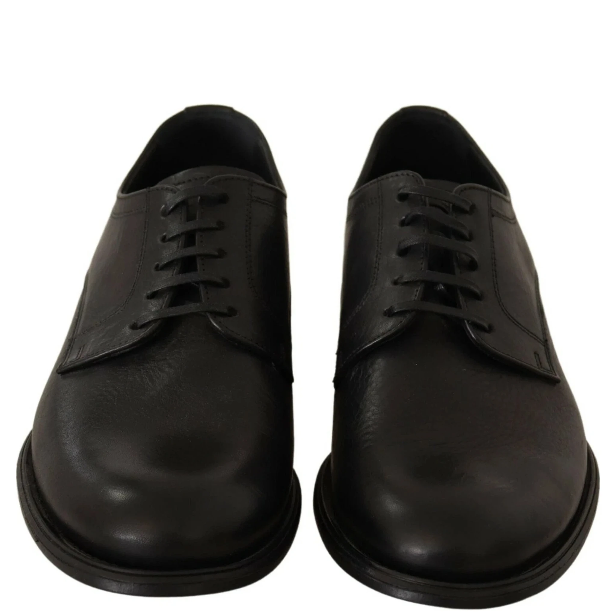Black Lace Up Leather Men Formal Derby Shoes