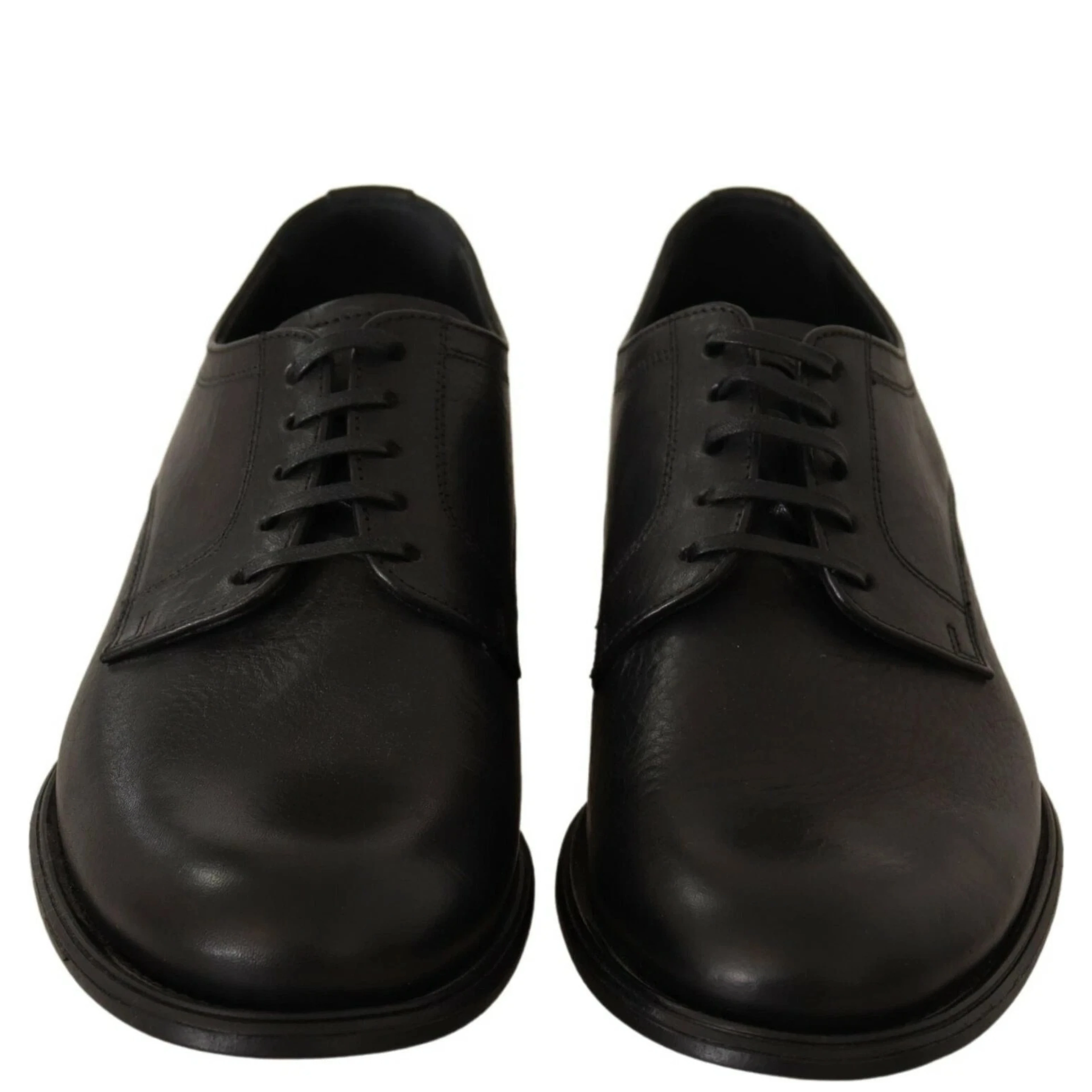Black Lace Up Leather Men Formal Derby Shoes