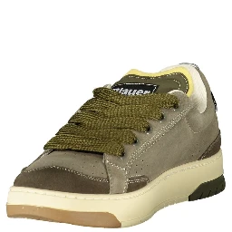 Green Leather Men Sneaker