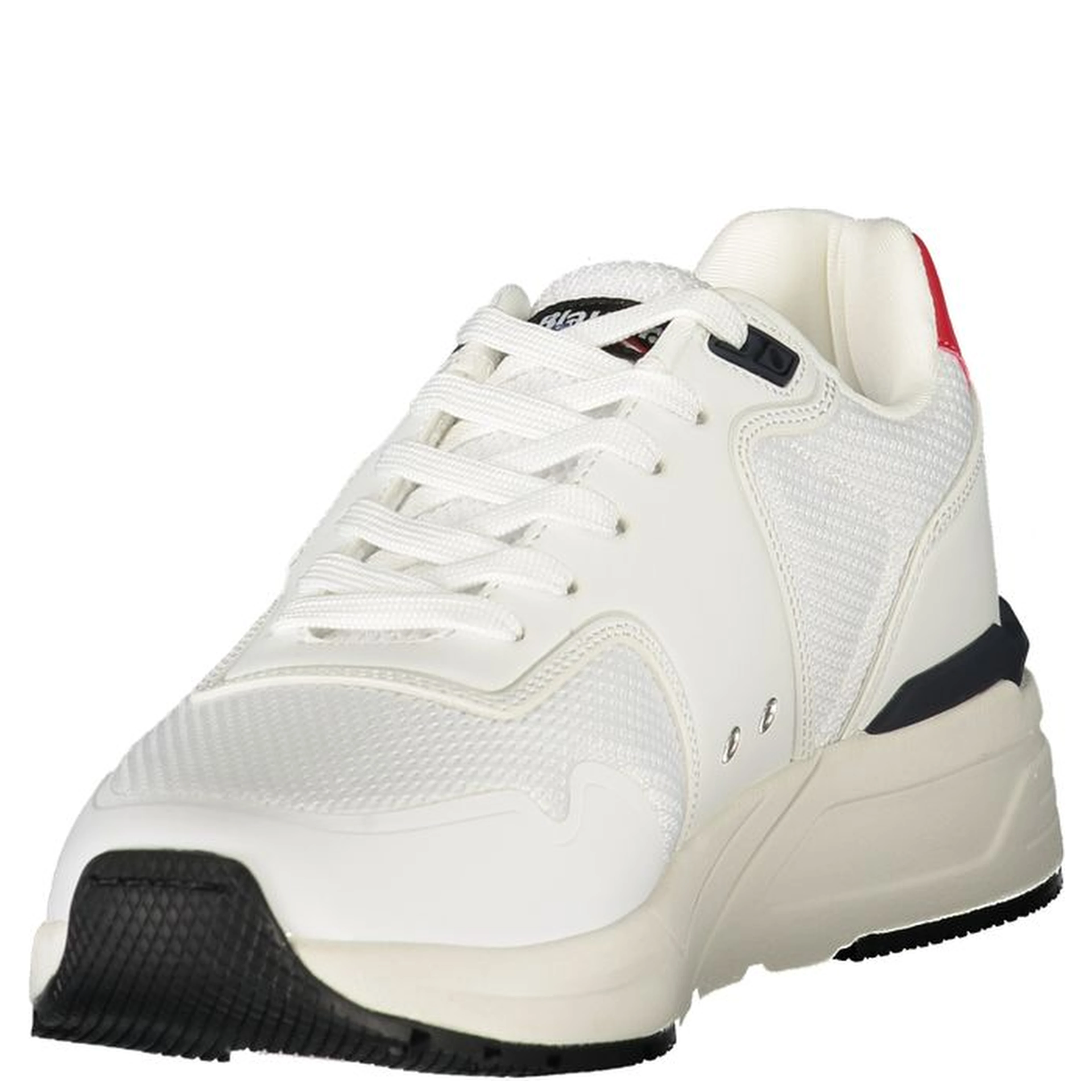 White Polyester Men Sneaker