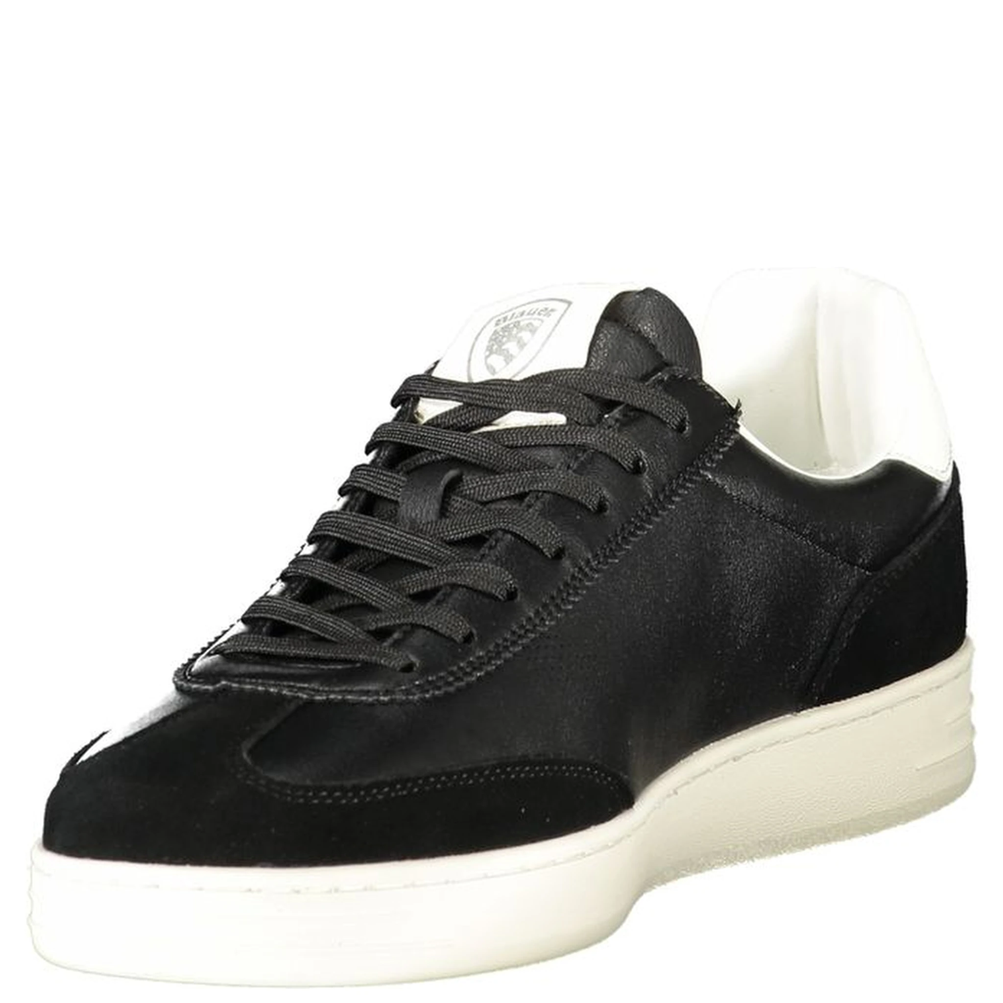 حذاء رياضي رجالي من الجلد الأسود