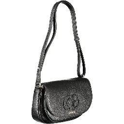 Black Polyethylene Women Handbag