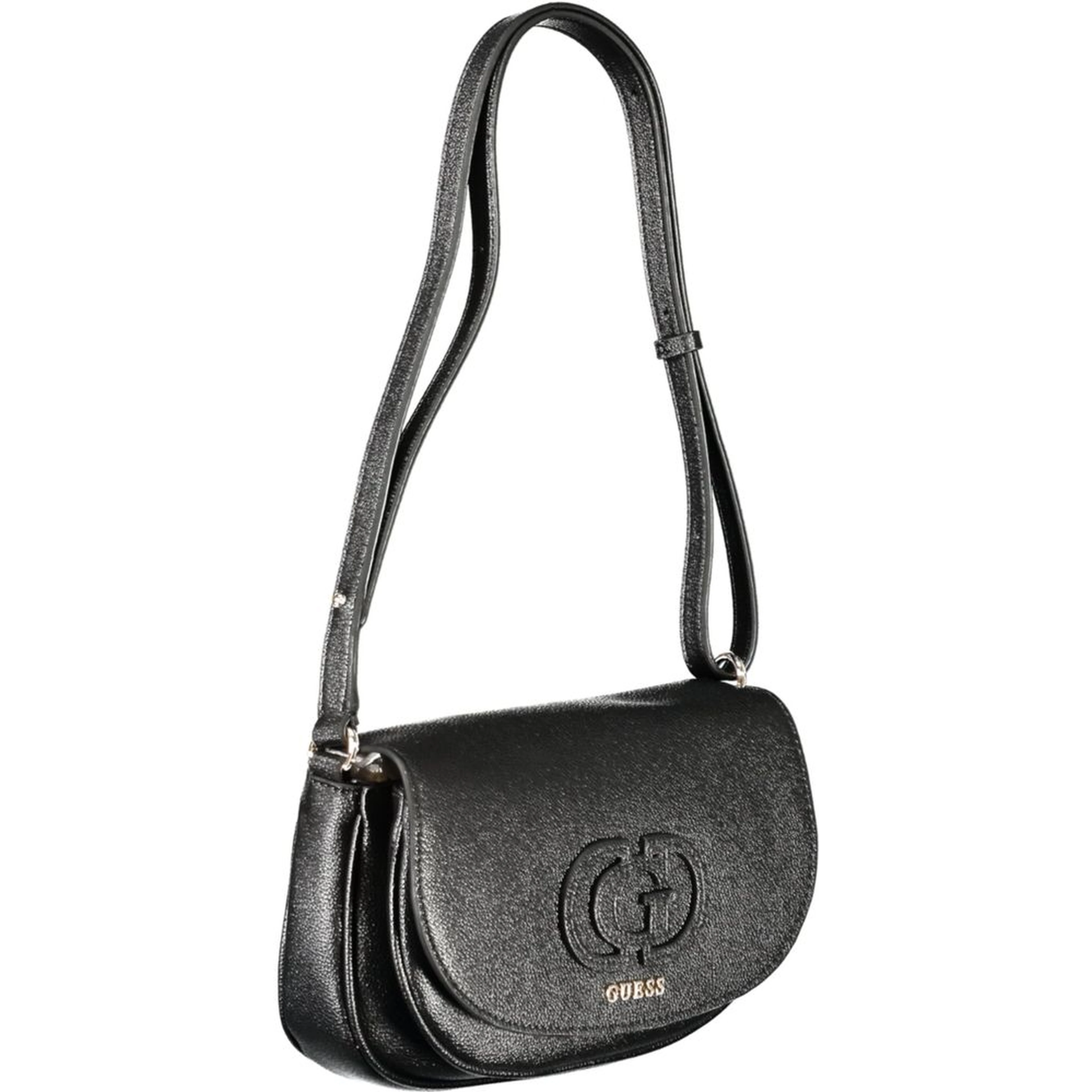Black Polyethylene Women Handbag