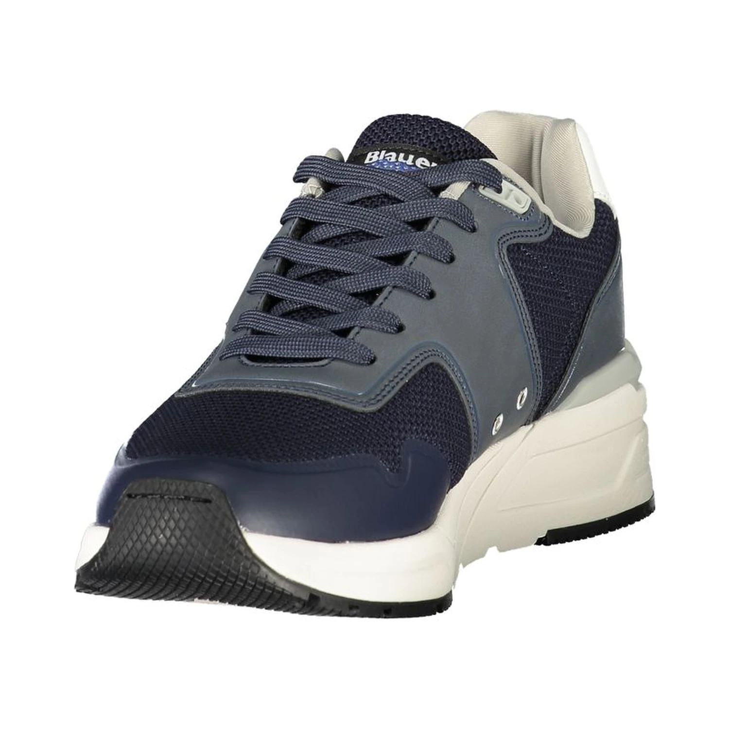 Blue Polyester Men Sneaker