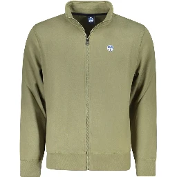 Green Cotton Men Sweater