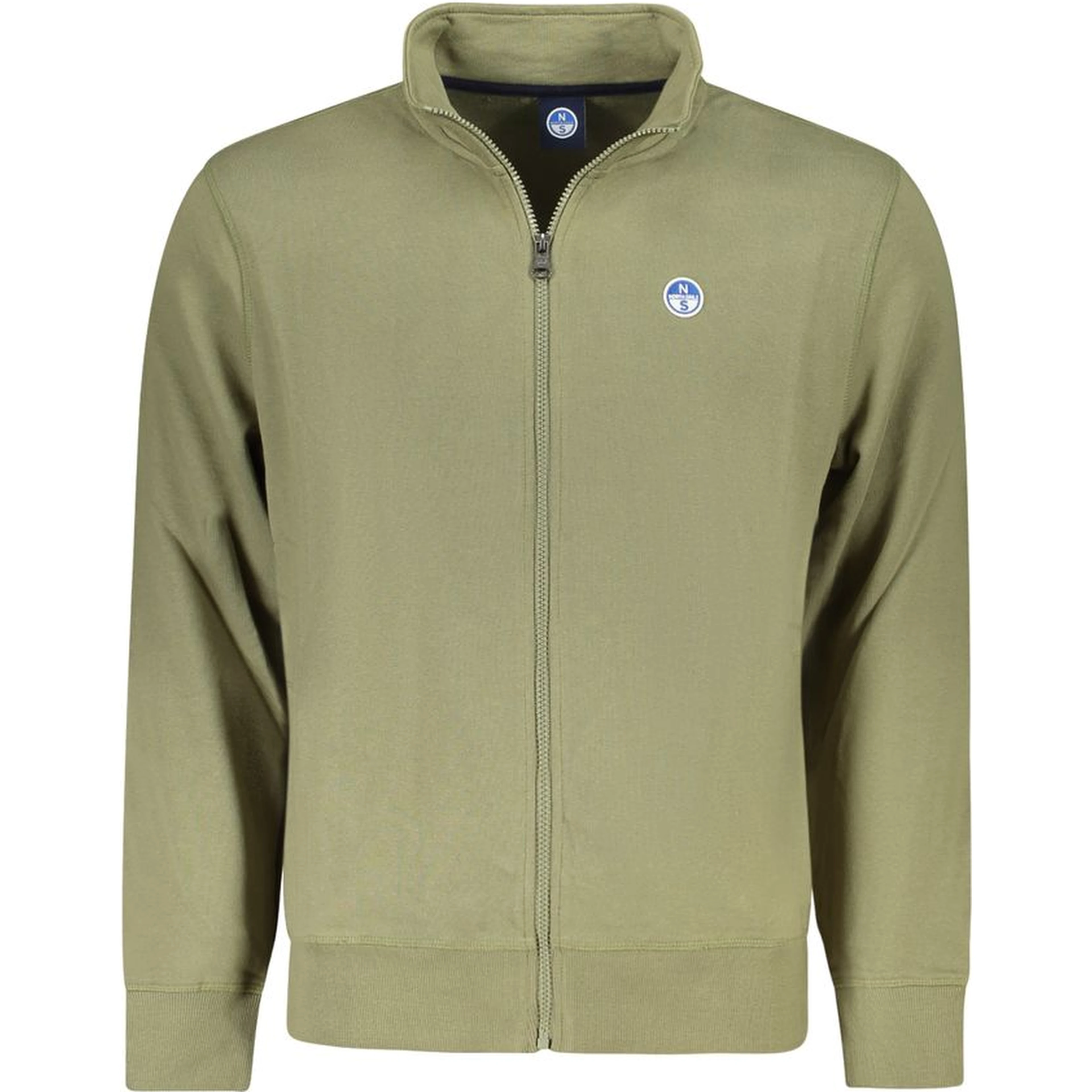 Green Cotton Men Sweater