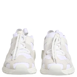 White Sorrento Low Top Lace Up Sneakers Shoes
