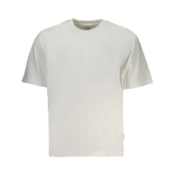 White Cotton Men T-Shirt