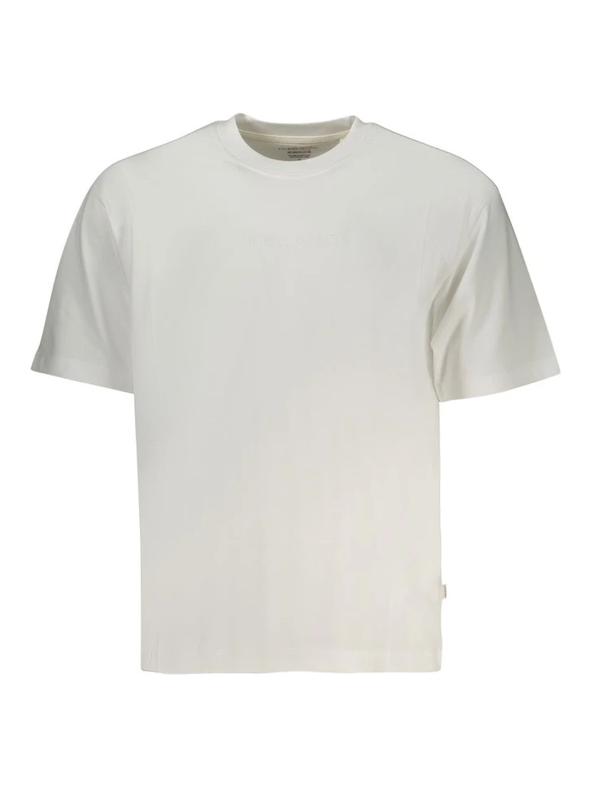 White Cotton Men T-Shirt