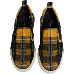 Multicolor Portofino Tartan Check Sneakers Shoes