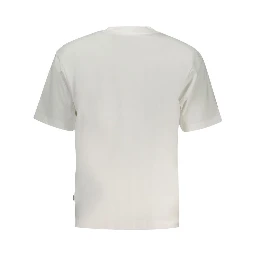White Cotton Men T-Shirt