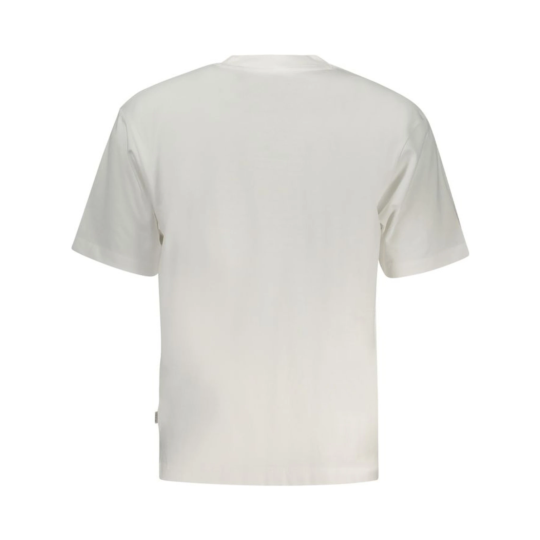 White Cotton Men T-Shirt
