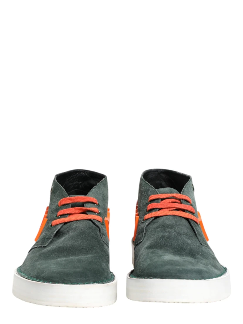 Green Derby Logo Casual Men Sneakers Shoes