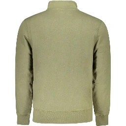 Green Cotton Men Sweater