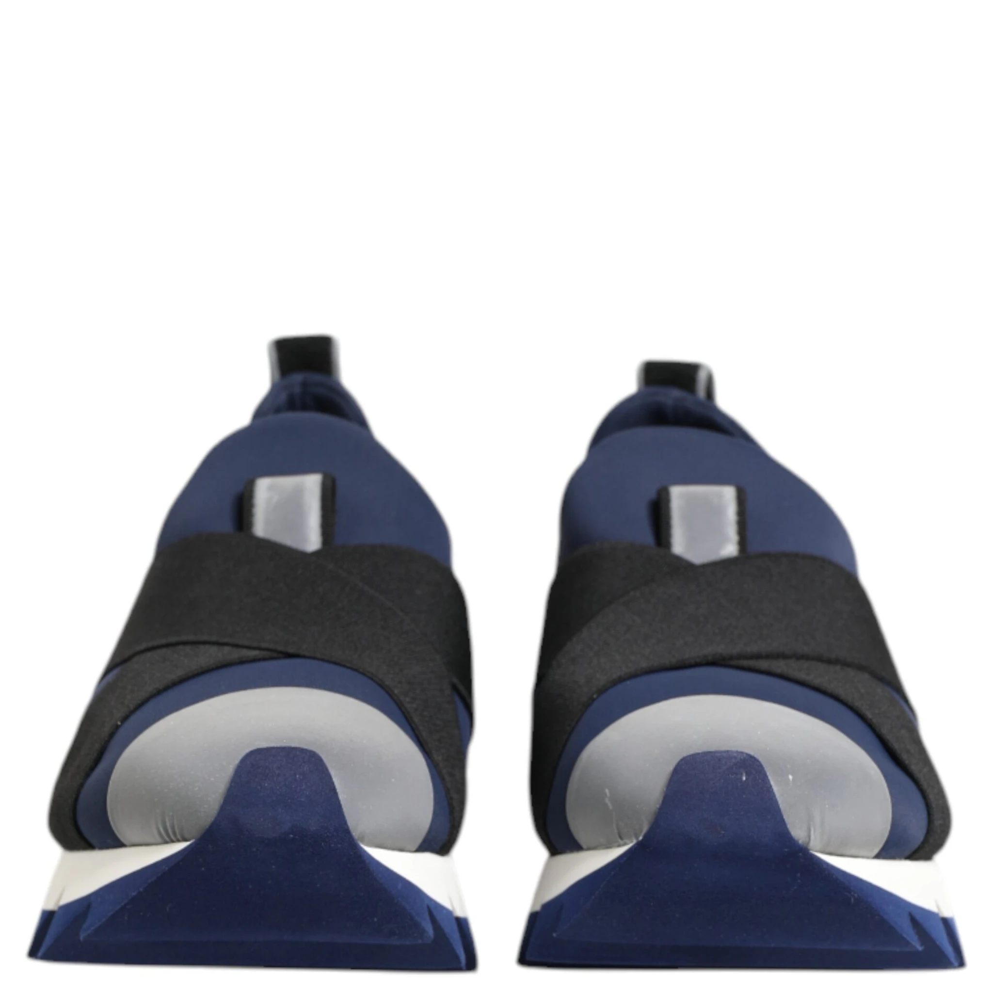 Blue Black Slip On Low Top Men Sneakers Shoes