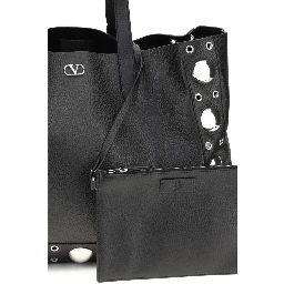 Black Calf Leather Bos Taurus Shoulder Bag