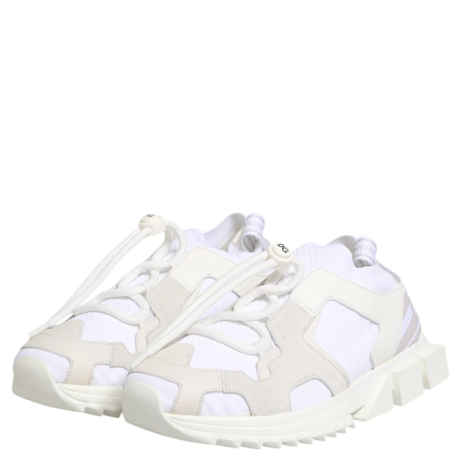 White Sorrento Low Top Lace Up Sneakers Shoes