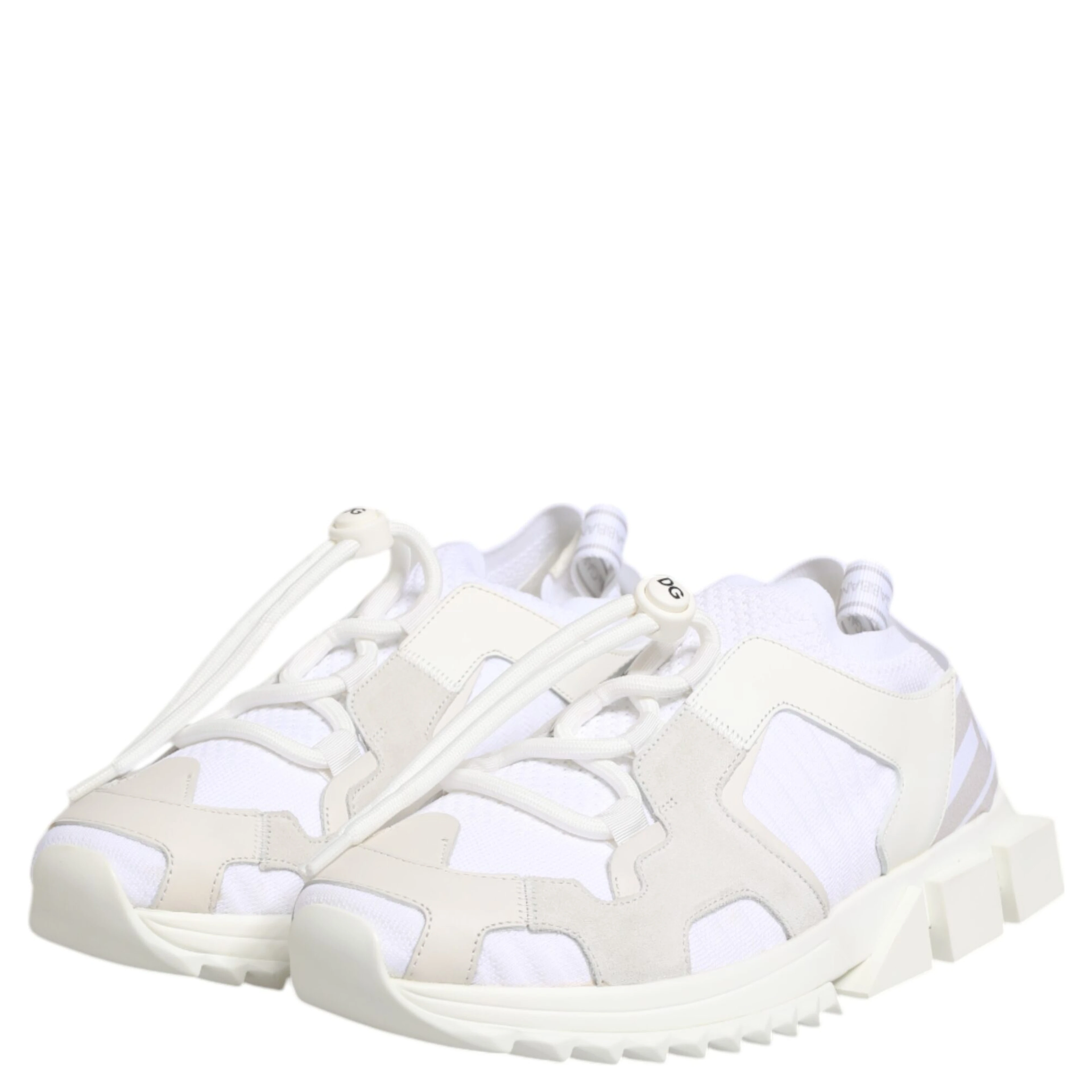 White Sorrento Low Top Lace Up Sneakers Shoes