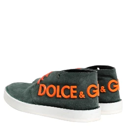 Green Derby Logo Casual Men Sneakers Shoes
