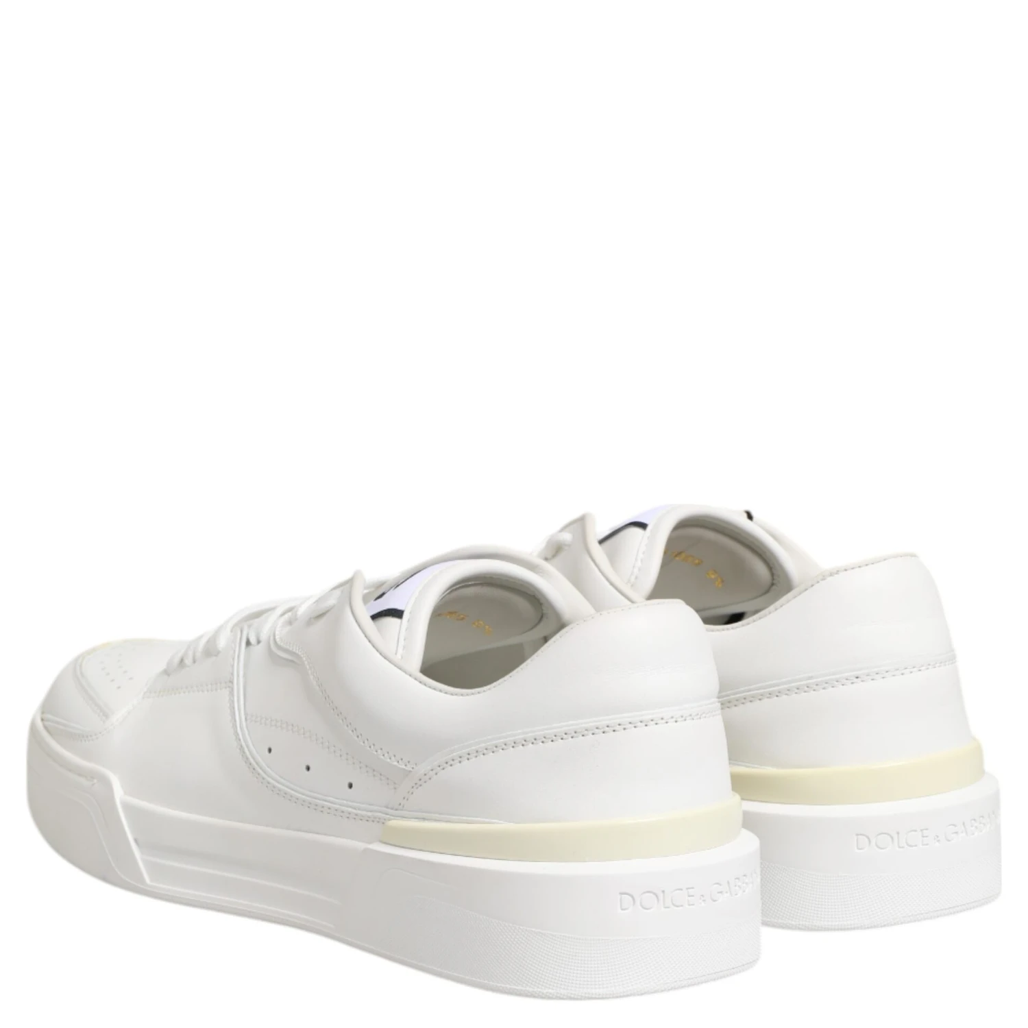 White Miami Leather Low Top Sneakers Shoes