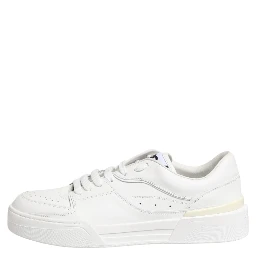 White Miami Leather Low Top Sneakers Shoes