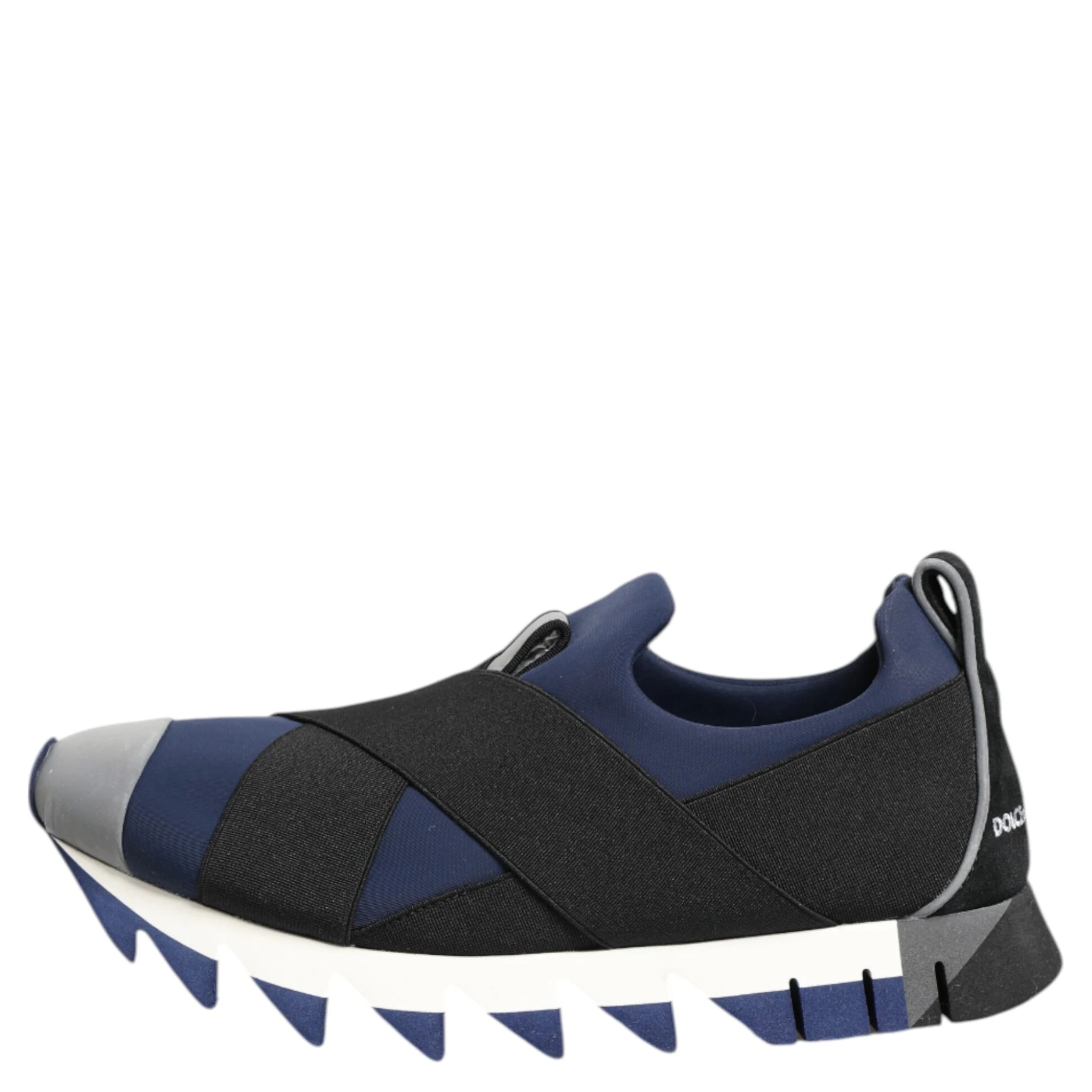 Blue Black Slip On Low Top Men Sneakers Shoes