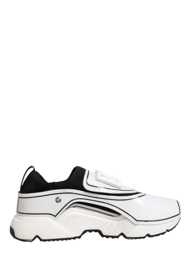 White Black Logo Plaque Daymaster Men Sneakers Shoes