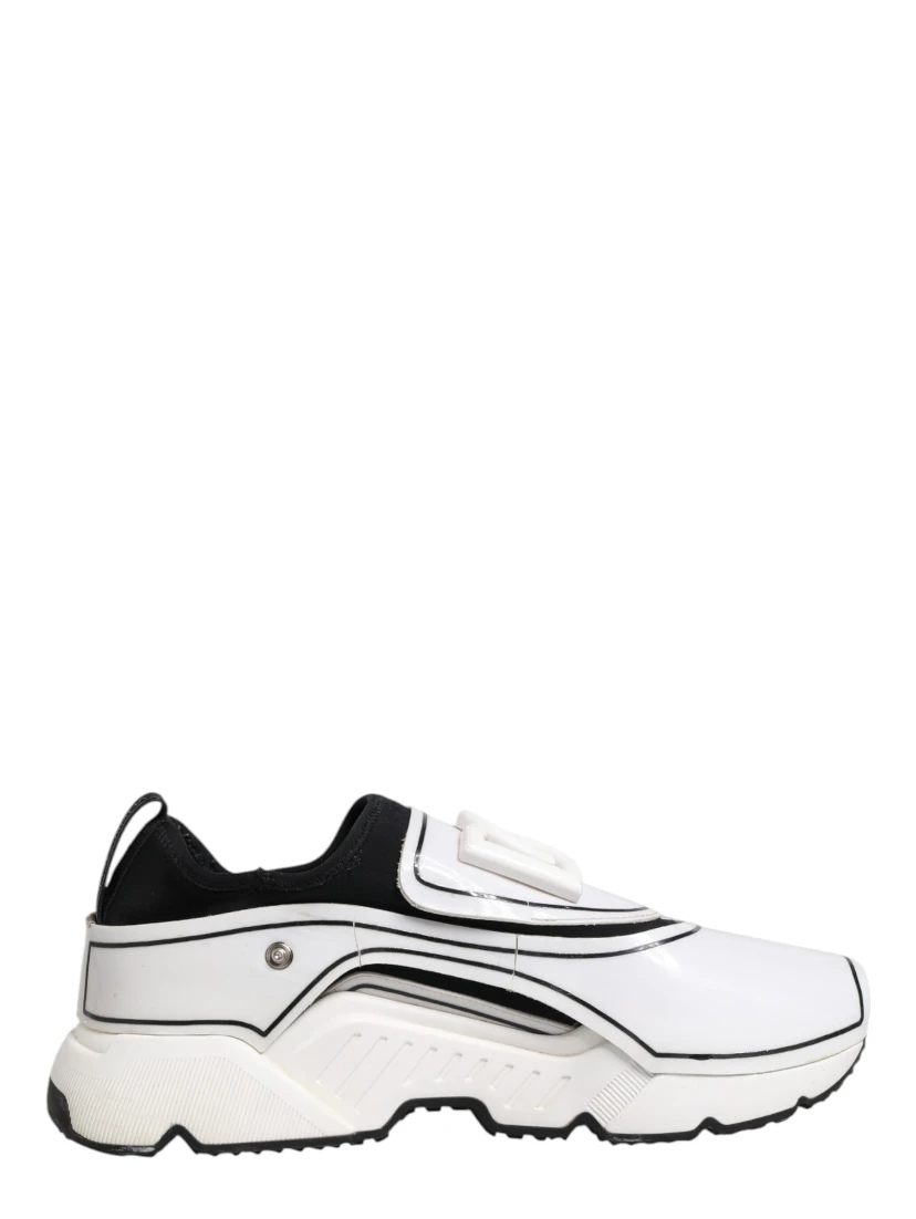 White Black Logo Plaque Daymaster Men Sneakers Shoes