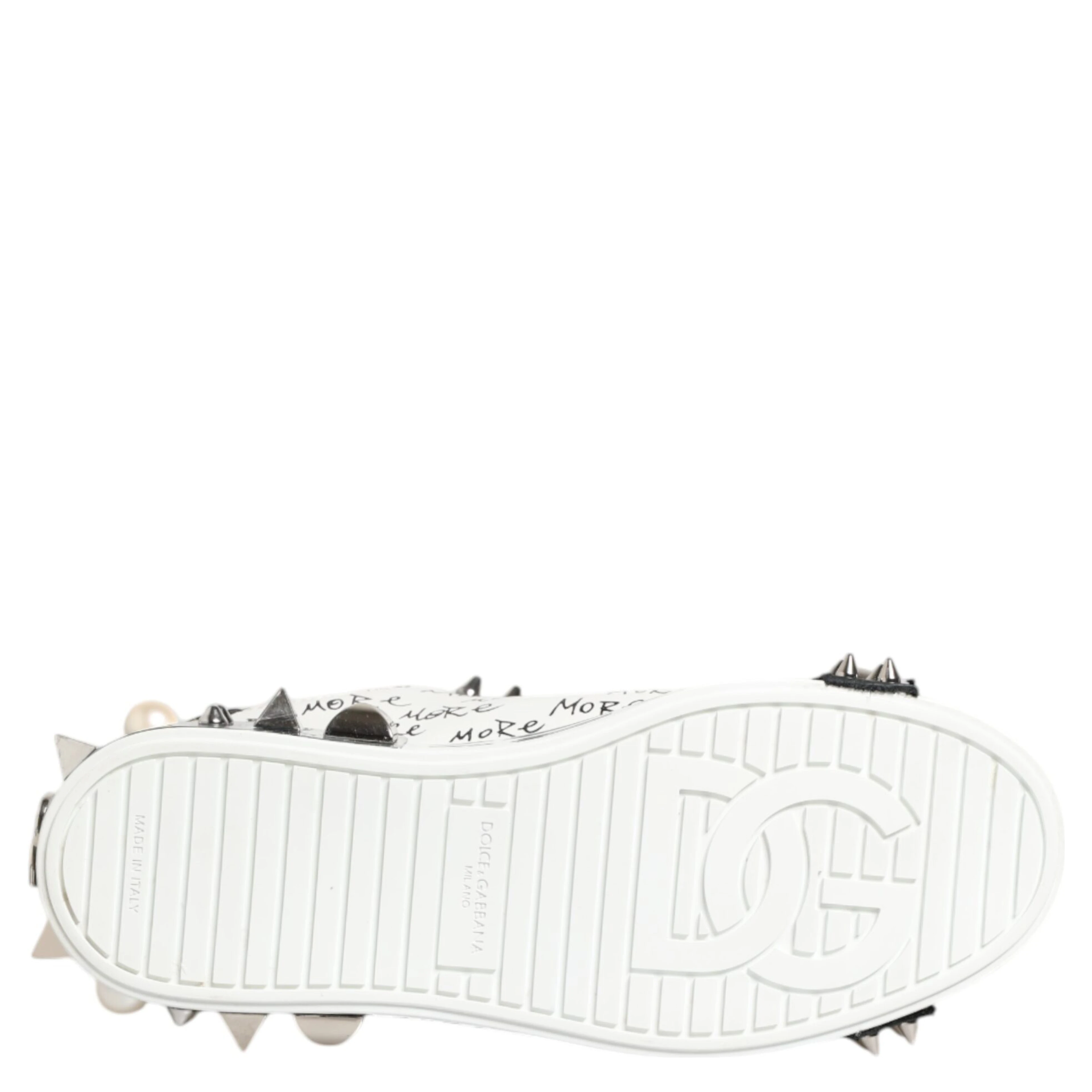 Black White Studded Low Top Sneakers Shoes