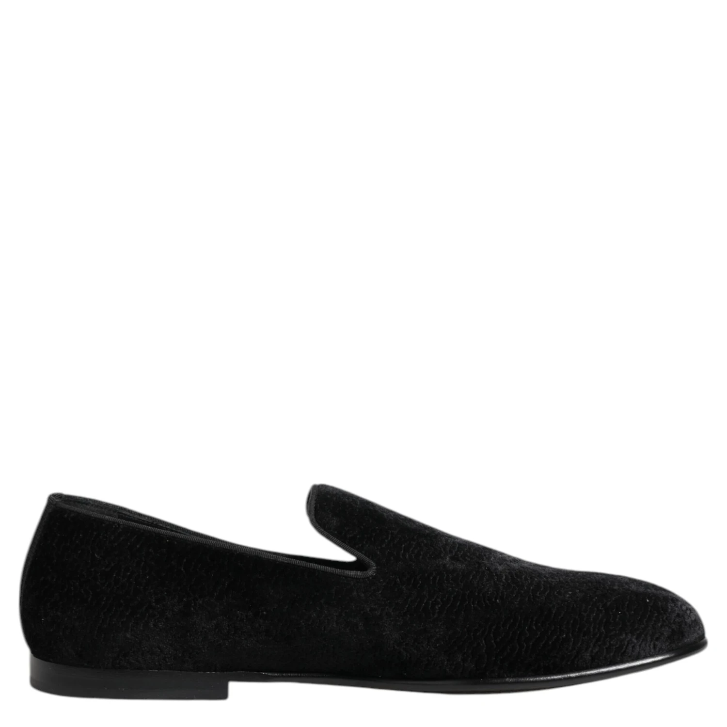 Black Jacquard Loafers Formal Men Dress Shoes