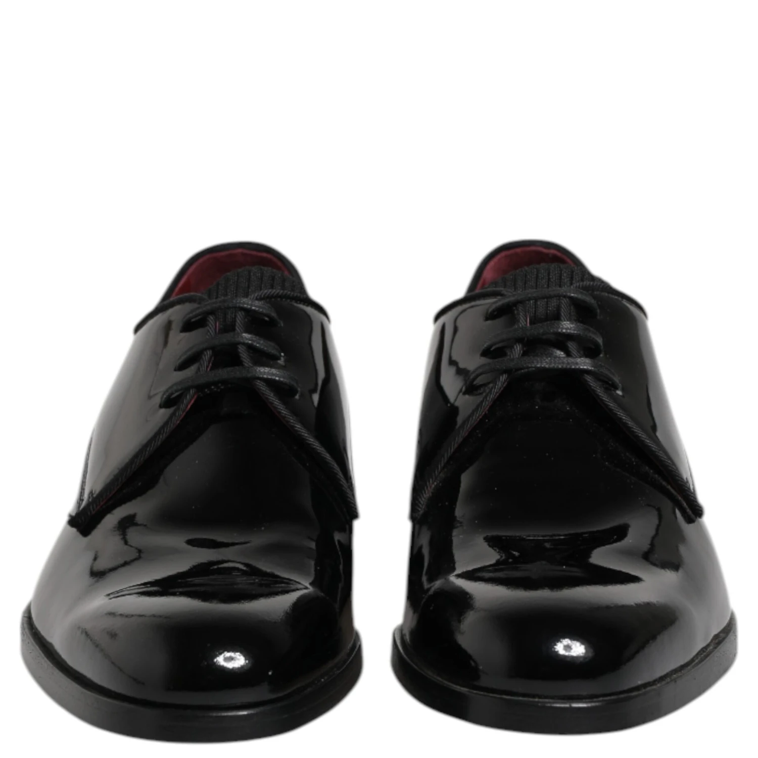 Black Leather Lace Up Men Derby Formal Shoes
