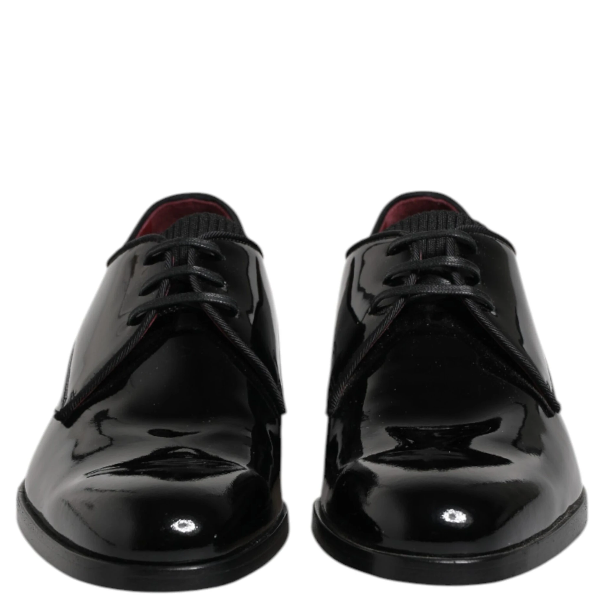 Black Leather Lace Up Men Derby Formal Shoes