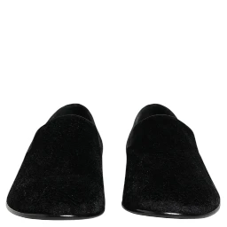 Black Jacquard Loafers Formal Men Dress Shoes