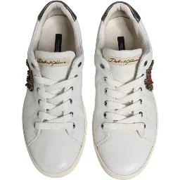 White Silver Sacred Heart Men Sneakers Shoes