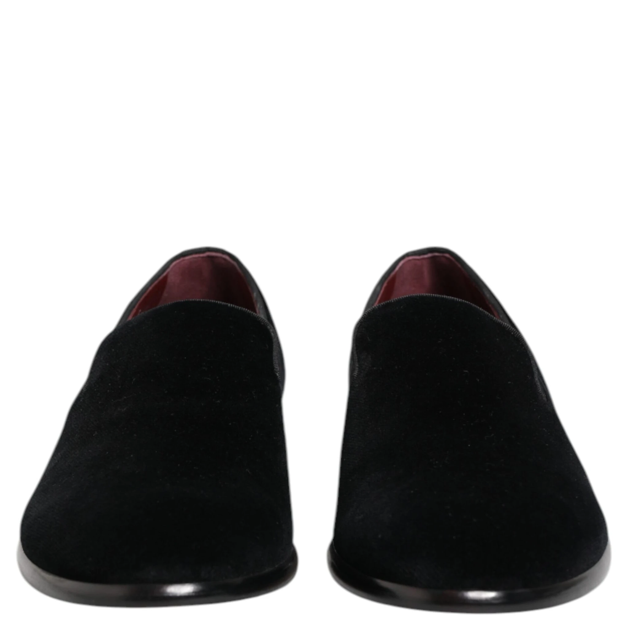 Black Velvet Loafers Formal Men Dress Shoes